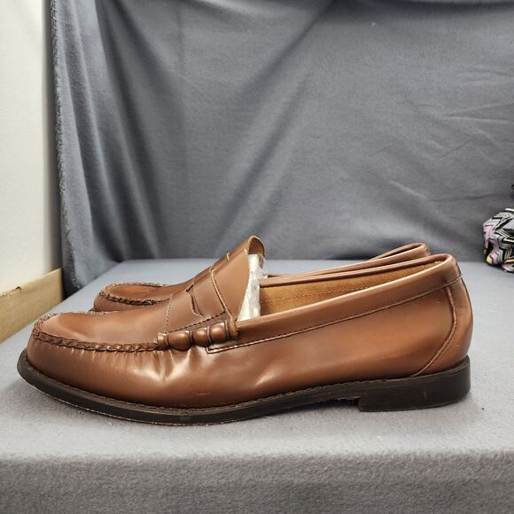 GH Bass Weejuns Mens 10.5D Brown Leather Penny Loafers Classic